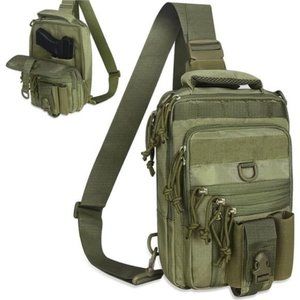 Chest Bag, Convertible Backpack Green
